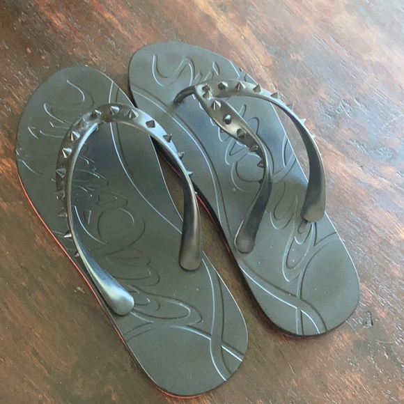 Christian Louboutin | Shoes | Christian Louboutin Loubi Flip Flop | Poshmark